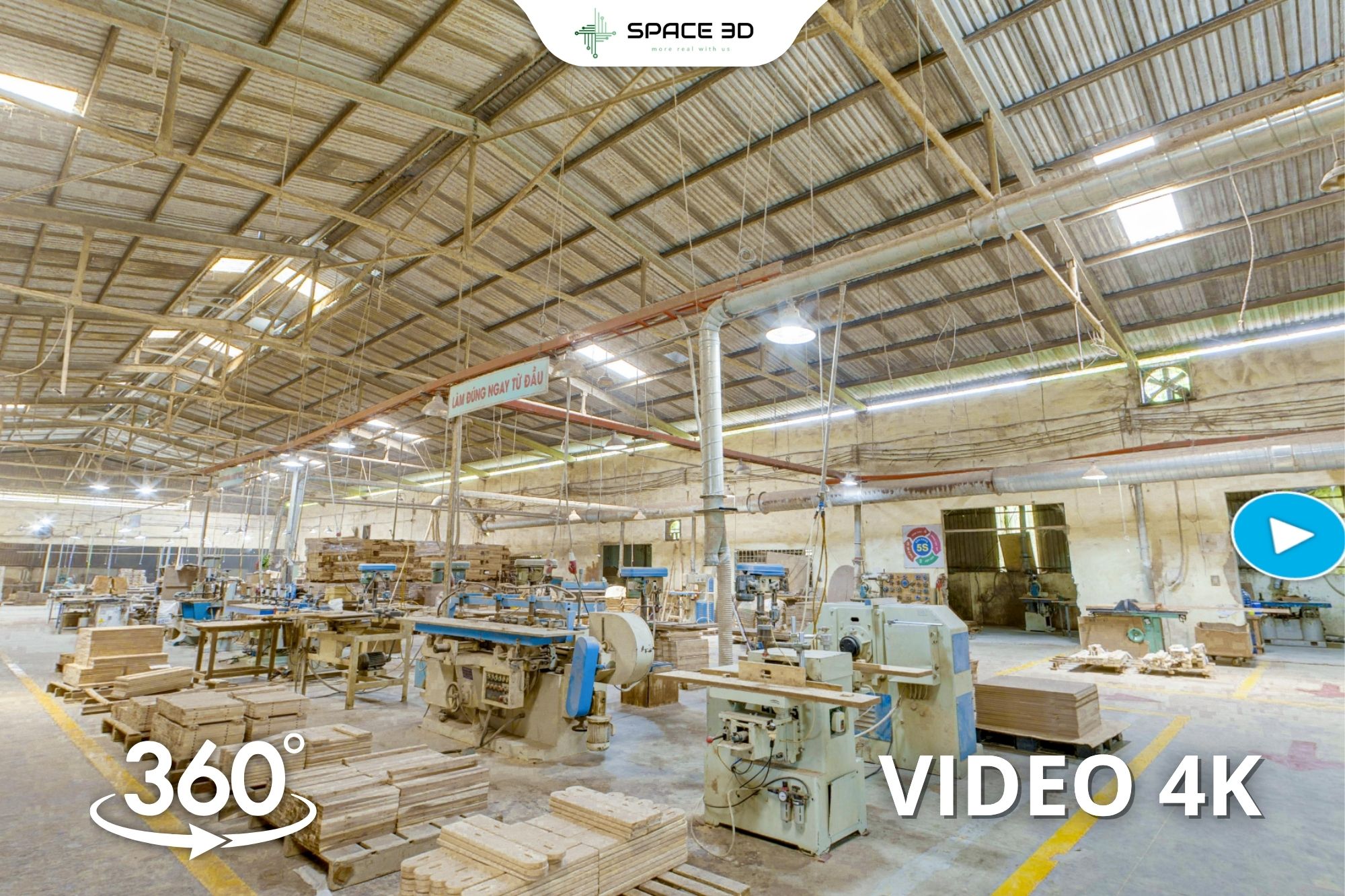 Quy trình xưởng gỗ Galaxy Furniture | 360° VR