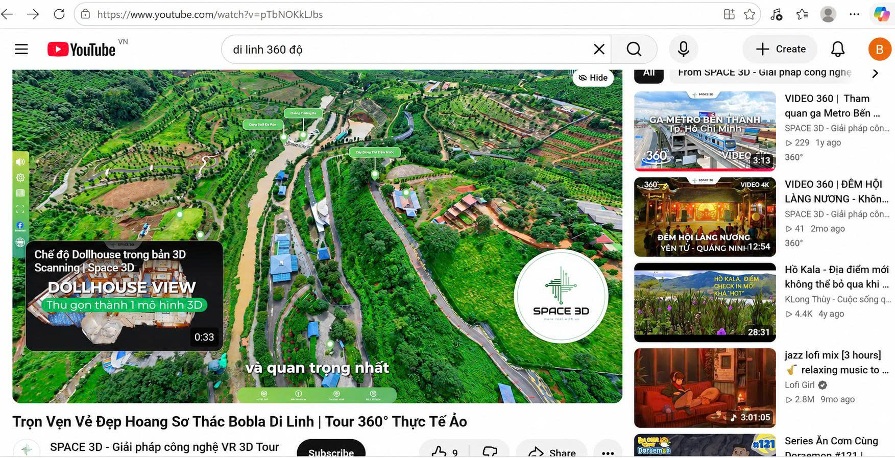Cách tìm kiếm và xem video 360 độ trên YouTube bằng điện thoại, máy tính